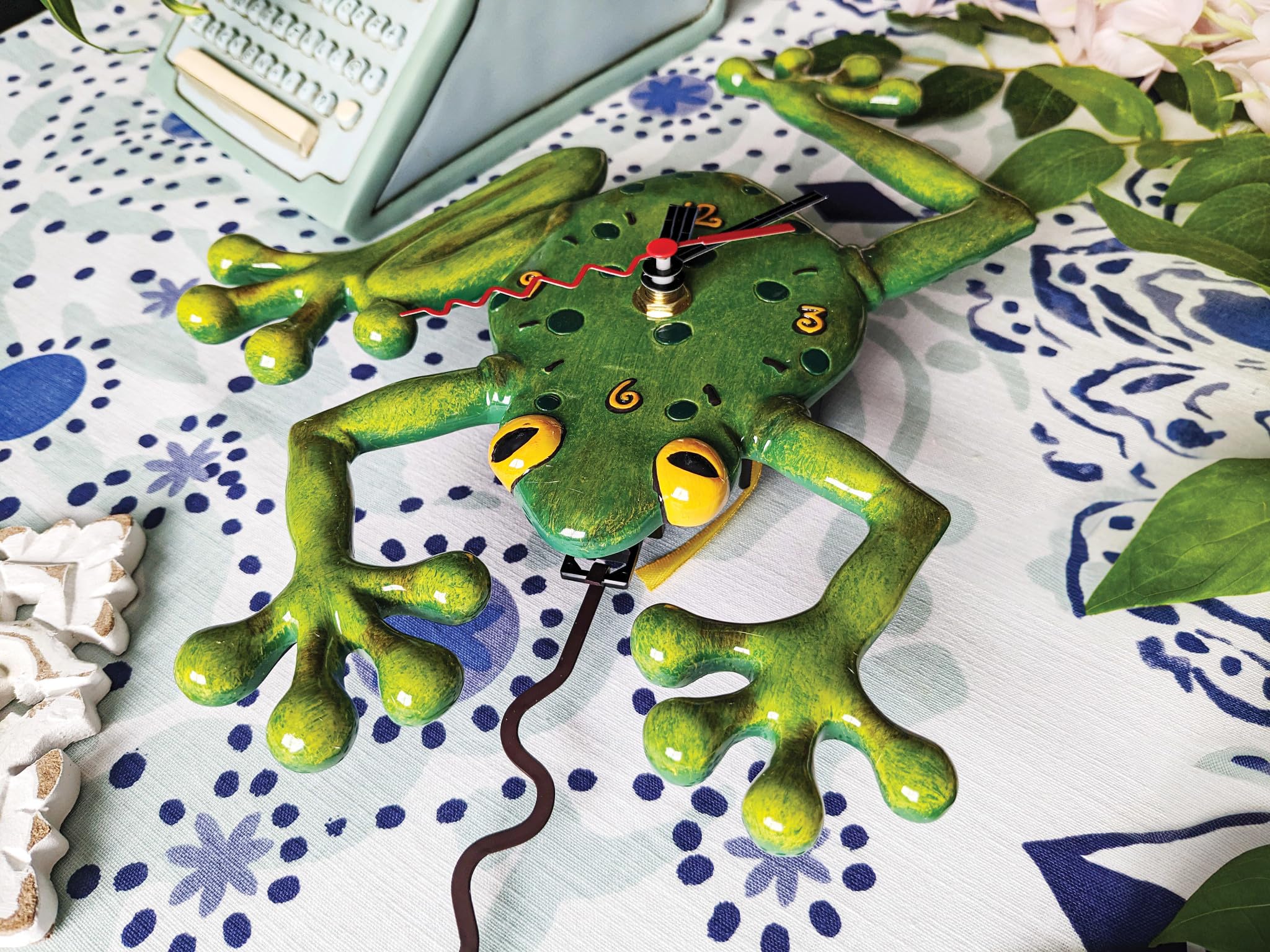 ミケン製振り子掛時計カエル未使用に近い